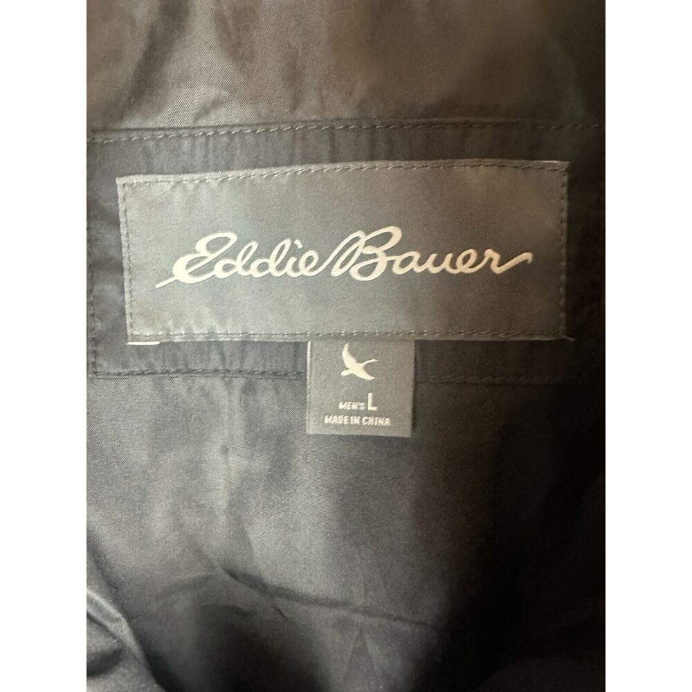 Eddie Bauer Black Goose Down Puffer Vest Full Zip Quilted EB650 Men's Size Large - Picture 4 of 8